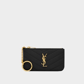 Cassandre Matelass&eacute; Smooth Leather Key Pouch
