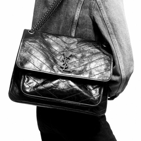 Niki Vintage Leather Large Chain Bag