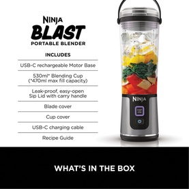 Blast Cordless Portable Blender, Black
