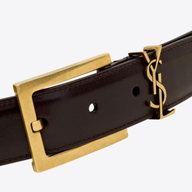 Ceinture Carree Passant Cassandre Leather Belt