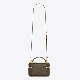 Gaby Quilted Leather Mini Vanity Case