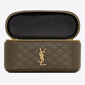 Gaby Quilted Leather Mini Vanity Case