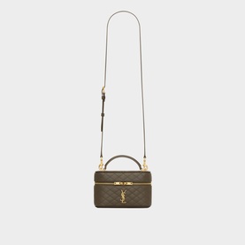 Gaby Quilted Leather Mini Vanity Case