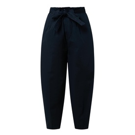Tie-Waist Cropped Chinos
