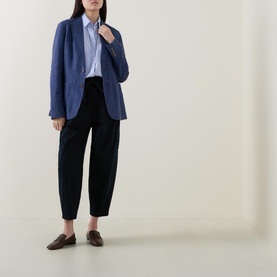 Tie-Waist Cropped Chinos