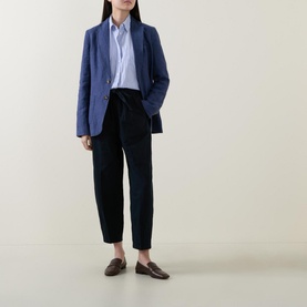 Tie-Waist Cropped Chinos