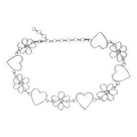Floral Heart Chain Belt