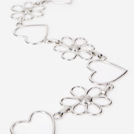 Floral Heart Chain Belt
