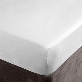 1000 Thread Count Fitted Sheet White