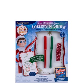 Elf on a Shelf Scout Elf Express Delivers Letters to Santa activity set, multi-coloured, includes stationery, pens and storybook