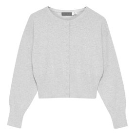 Ribbed Trim Cardigan