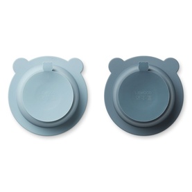 Two-Pack Peony Suction Bowl