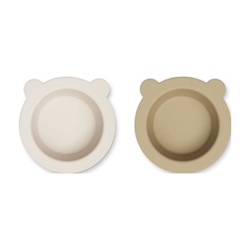 Two-Pack Peony Suction Bowl