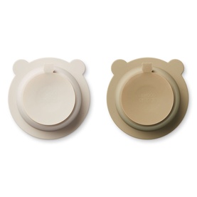 Two-Pack Peony Suction Bowl