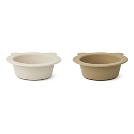 Two-Pack Peony Suction Bowl