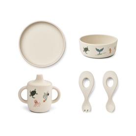 Five-Piece Ryle Sea Creature Tableware Set