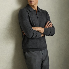 Trafford Merino Wool Polo Shirt