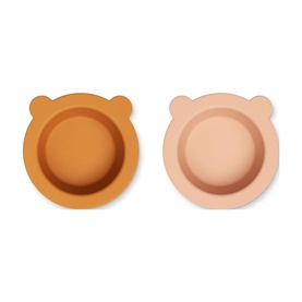 Two-Pack Peony Suction Bowl