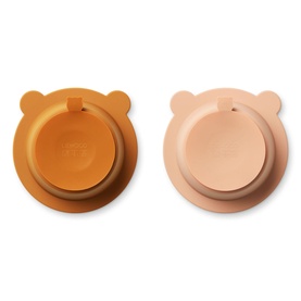 Two-Pack Peony Suction Bowl