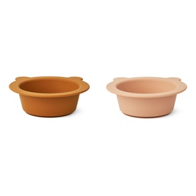Two-Pack Peony Suction Bowl