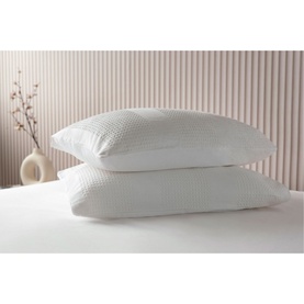 Waffle Stripe Duvet Set Vanilla