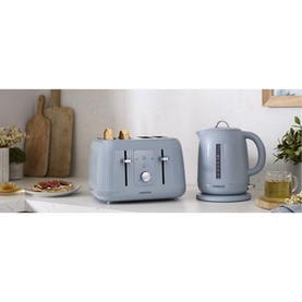 Dawn Kettle and Toaster Blue