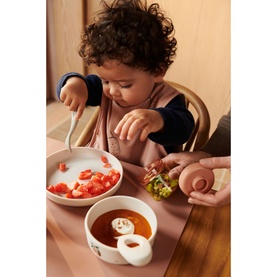 Four-Piece Viv Peach Tableware Set