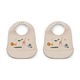 Two-Pack Tilda Silicone Bibs