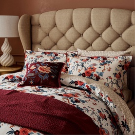 Chinoiserie Charm Duvet Set Red-Blue