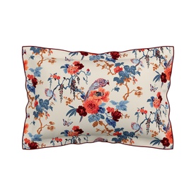 Chinoiserie Charm Duvet Set Red-Blue
