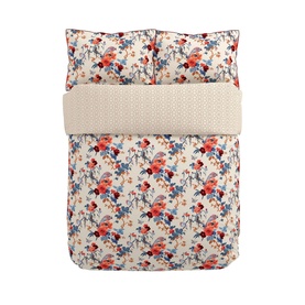 Chinoiserie Charm Duvet Set Red-Blue