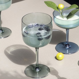 Like Ice Champagne Coupe/Dessert Bowl Two-Piece Set