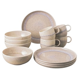 Perlemor Sand 12-Piece Breakfast Set