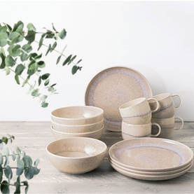 Perlemor Sand 12-Piece Breakfast Set