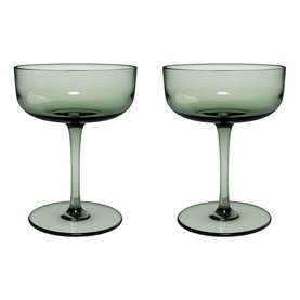 Like Sage Champagne Coupe-Dessert Bowl Two-Piece Set