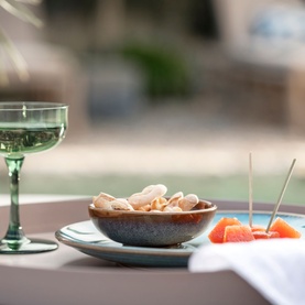 Like Sage Champagne Coupe-Dessert Bowl Two-Piece Set