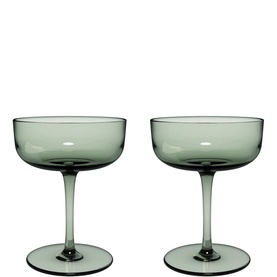 Like Sage Champagne Coupe-Dessert Bowl Two-Piece Set