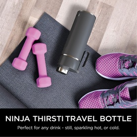 Thirsti 530ml Travel Bottle Grey