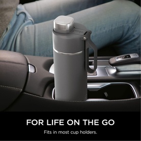 Thirsti 530ml Travel Bottle Grey