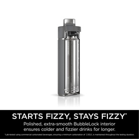 Thirsti 530ml Travel Bottle Grey