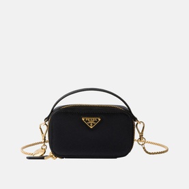 Saffiano Leather Mini Pouch Shoulder Bag