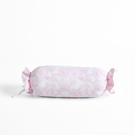 300 Thread Count Pink Magnolia Bolster Cushion