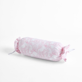 300 Thread Count Pink Magnolia Bolster Cushion