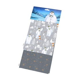 Set of Two Snowman Alpine Adventure Tea Towels