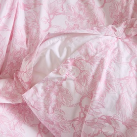300 Thread Count Pink Magnolia Duvet Set