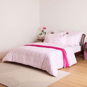 300 Thread Count Pink Magnolia Duvet Set