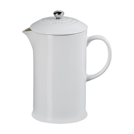 Stoneware Cafetiere with Metal Press 1L