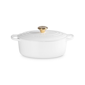 Signature Cast Iron Oval Casserole 27cm