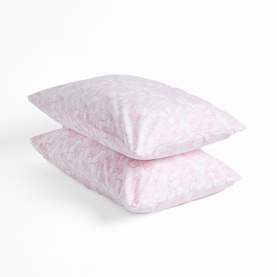 300 Thread Count Pink Magnolia Pillowcase Set