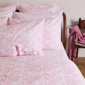 300 Thread Count Pink Magnolia Pillowcase Set